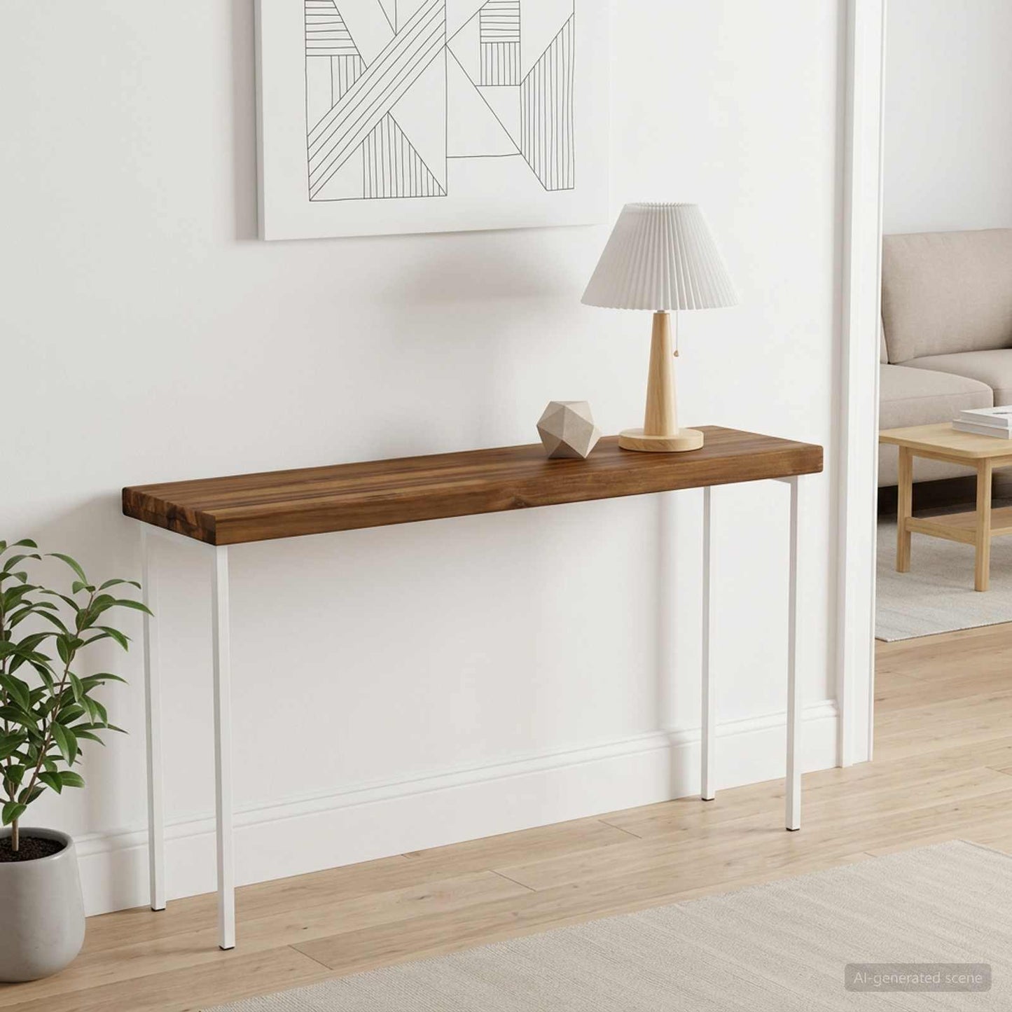 Rectangular Table Top 80 x 30 x 3.5 cm Rectangular Natural