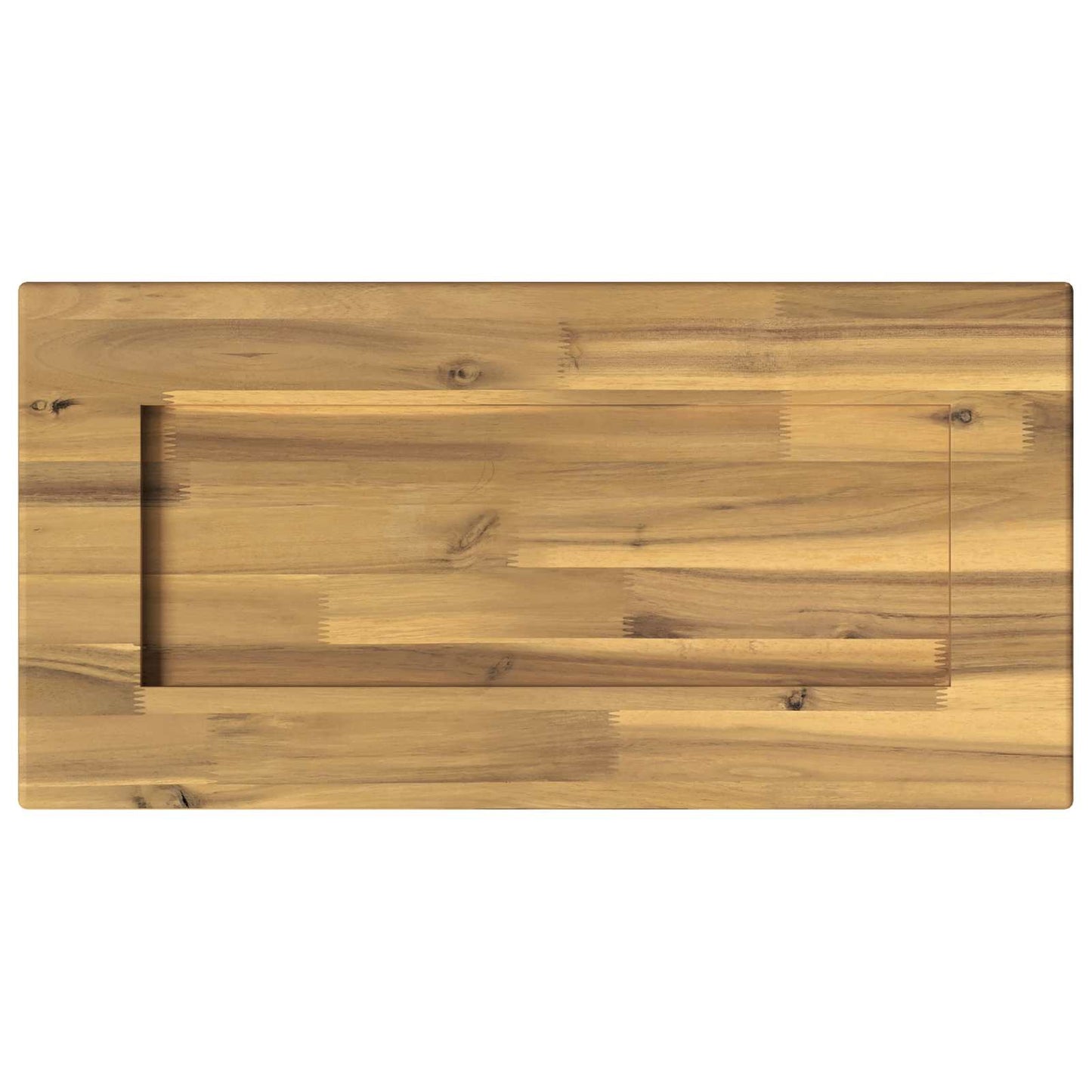 Rectangular Table Top 80 x 20 x 3.5 cm Rectangular White