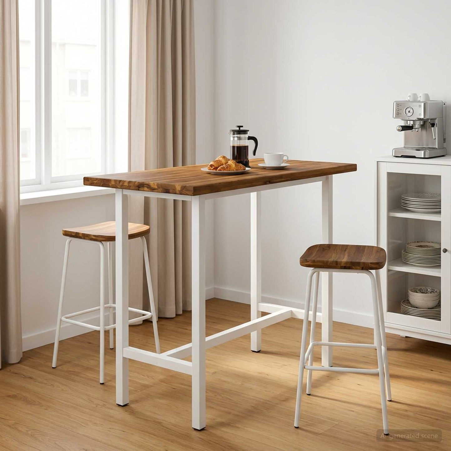 Rectangular Table Top 130 x 40 x 3.5 cm Rectangular Natural