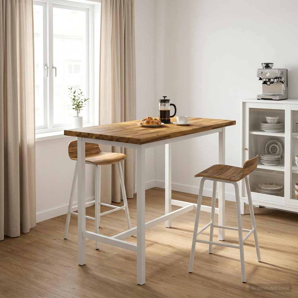 Rectangular Table Top 160 x 40 x 3.5 cm Rectangular White