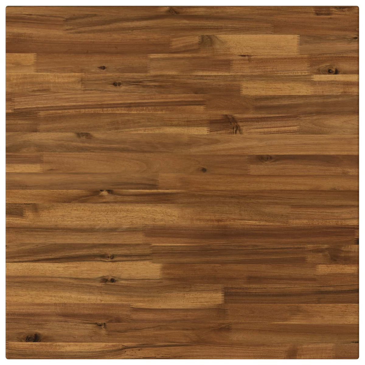 Rectangular Table Top 60 x 60 x 3.2 cm Square Solid Acacia Wood