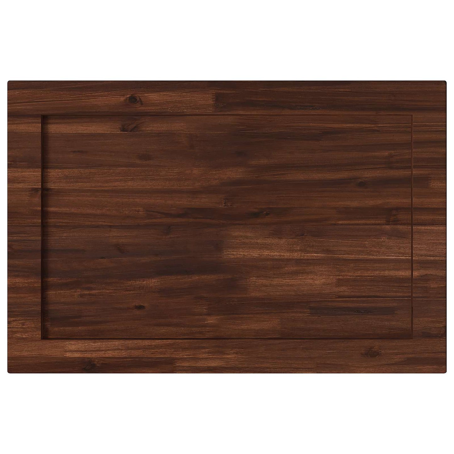 Rectangular Table Top 90 x 60 x 3.5 cm Rectangular Dark Brown