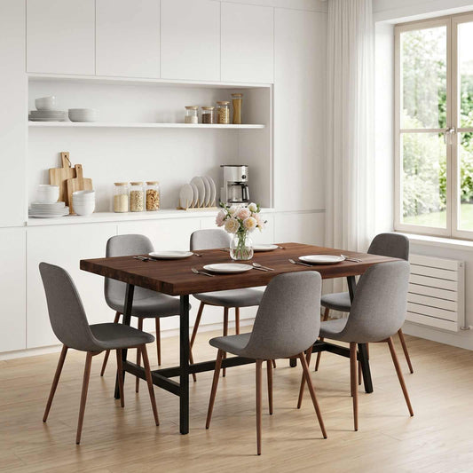 Rectangular Table Top 70 x 70 x 3.2 cm Square Solid Acacia Wood
