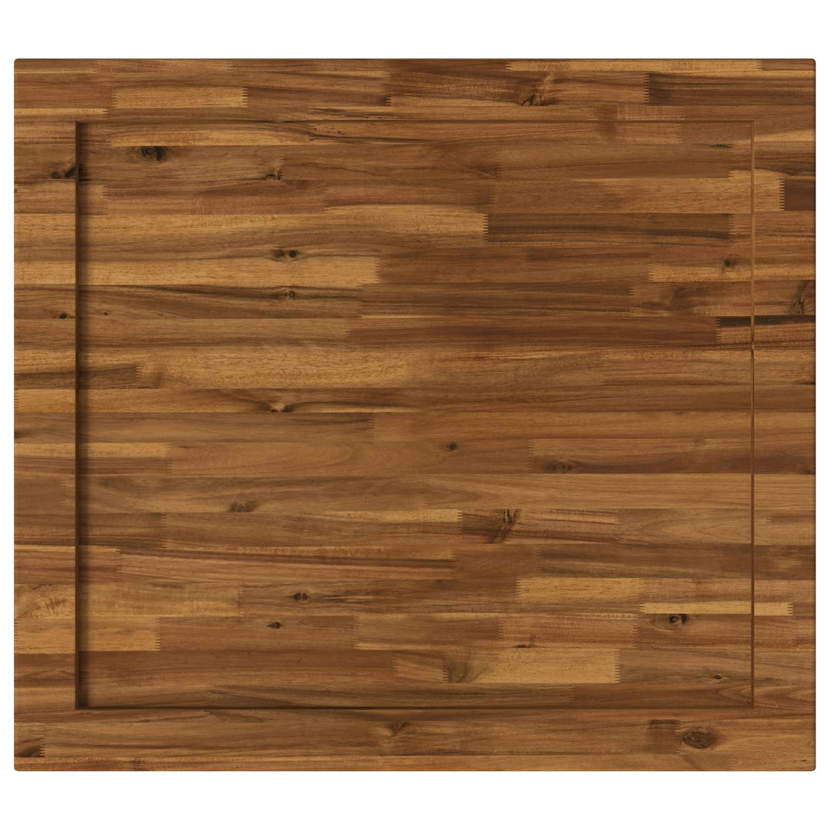 Rectangular Table Top 80 x 80 x 3.2 cm Square Solid Acacia Wood