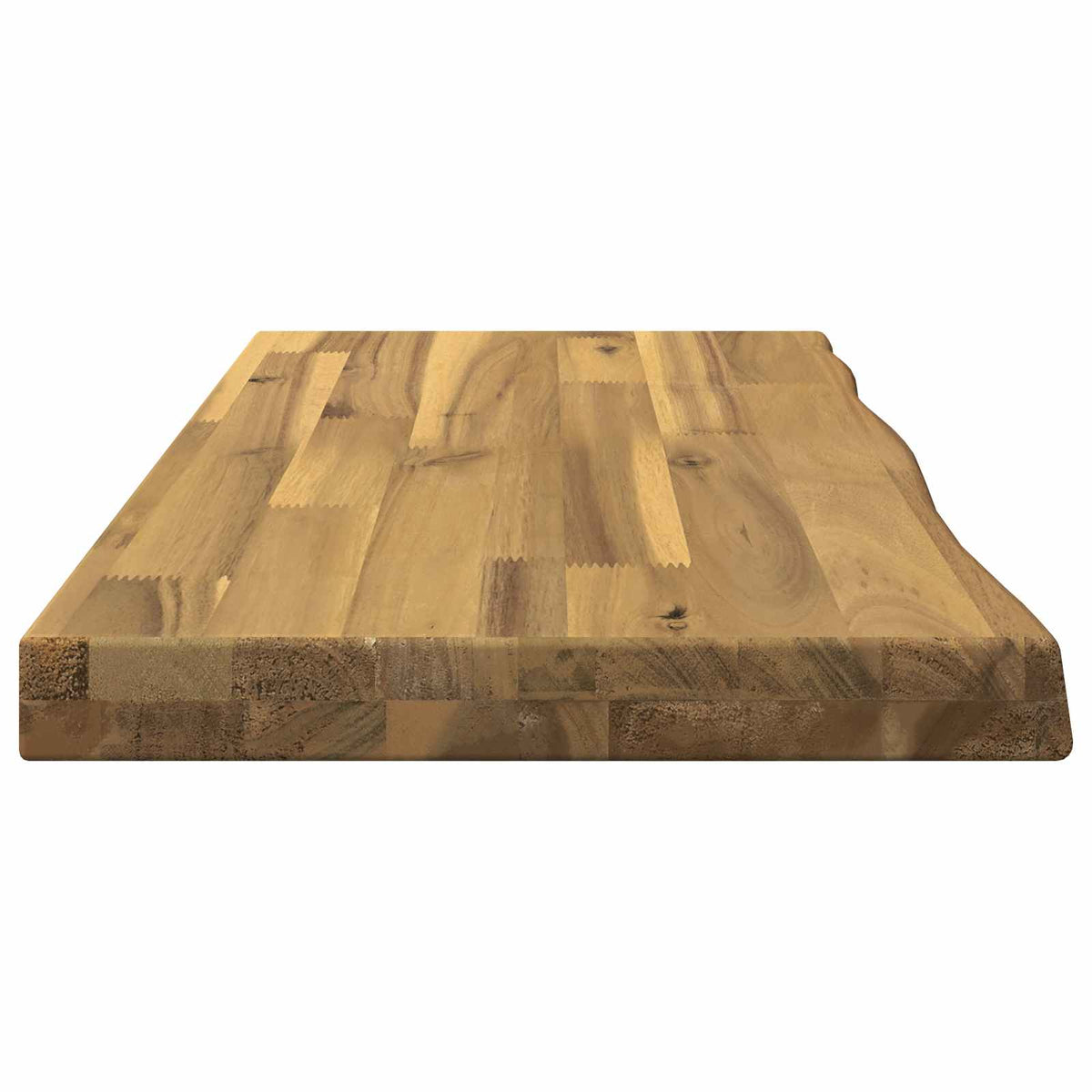 Live Edge Table Top 50 x 20 x 3.5 cm Rectangular White