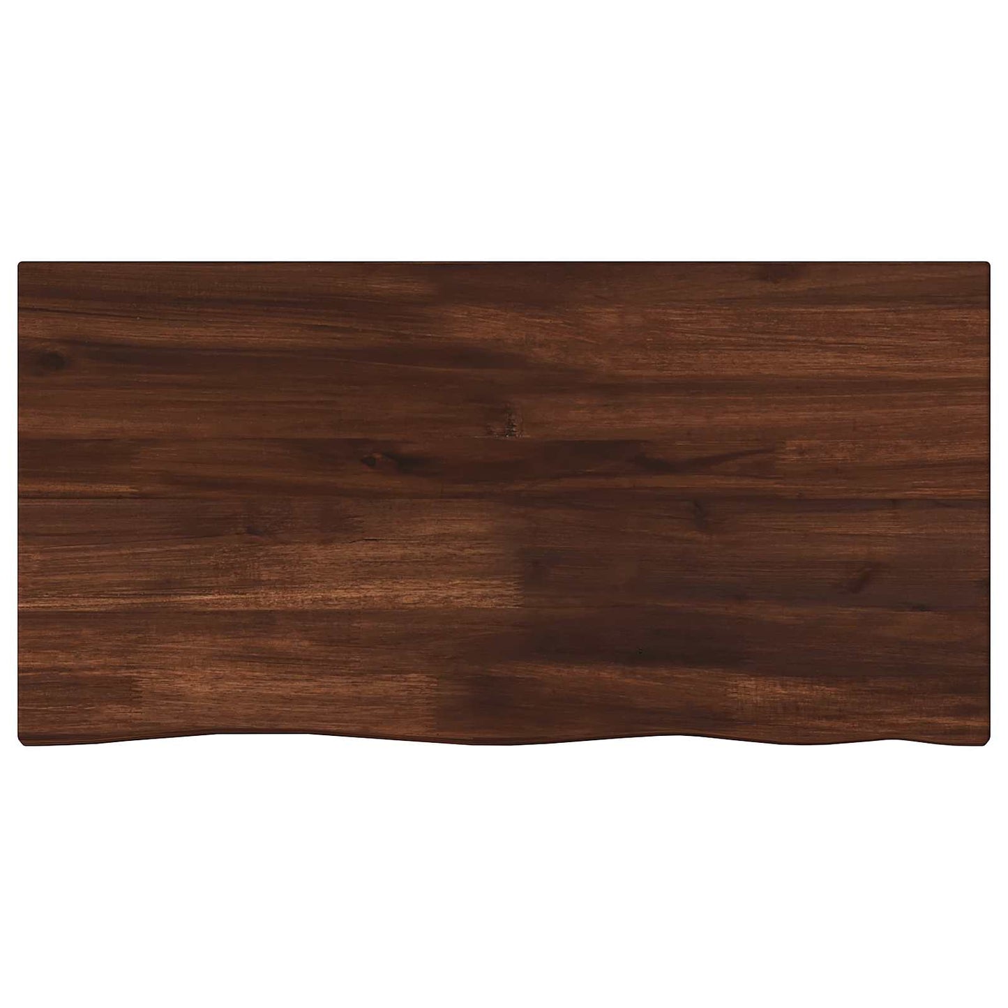 Live Edge Table Top 70 x 20 x 3.5 cm Rectangular Dark Brown