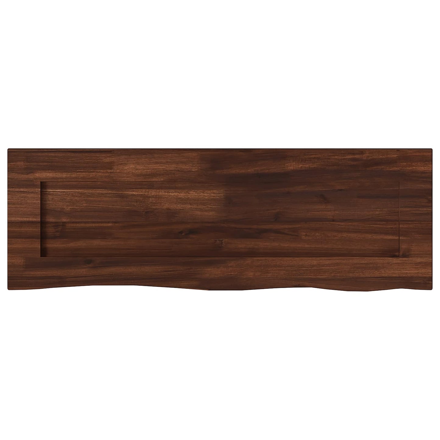 Live Edge Table Top 80 x 20 x 3.5 cm Rectangular Dark Brown