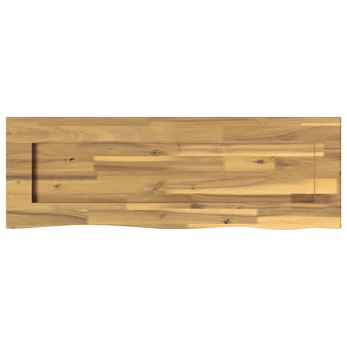 Live Edge Table Top 90 x 20 x 3.5 cm Rectangular White