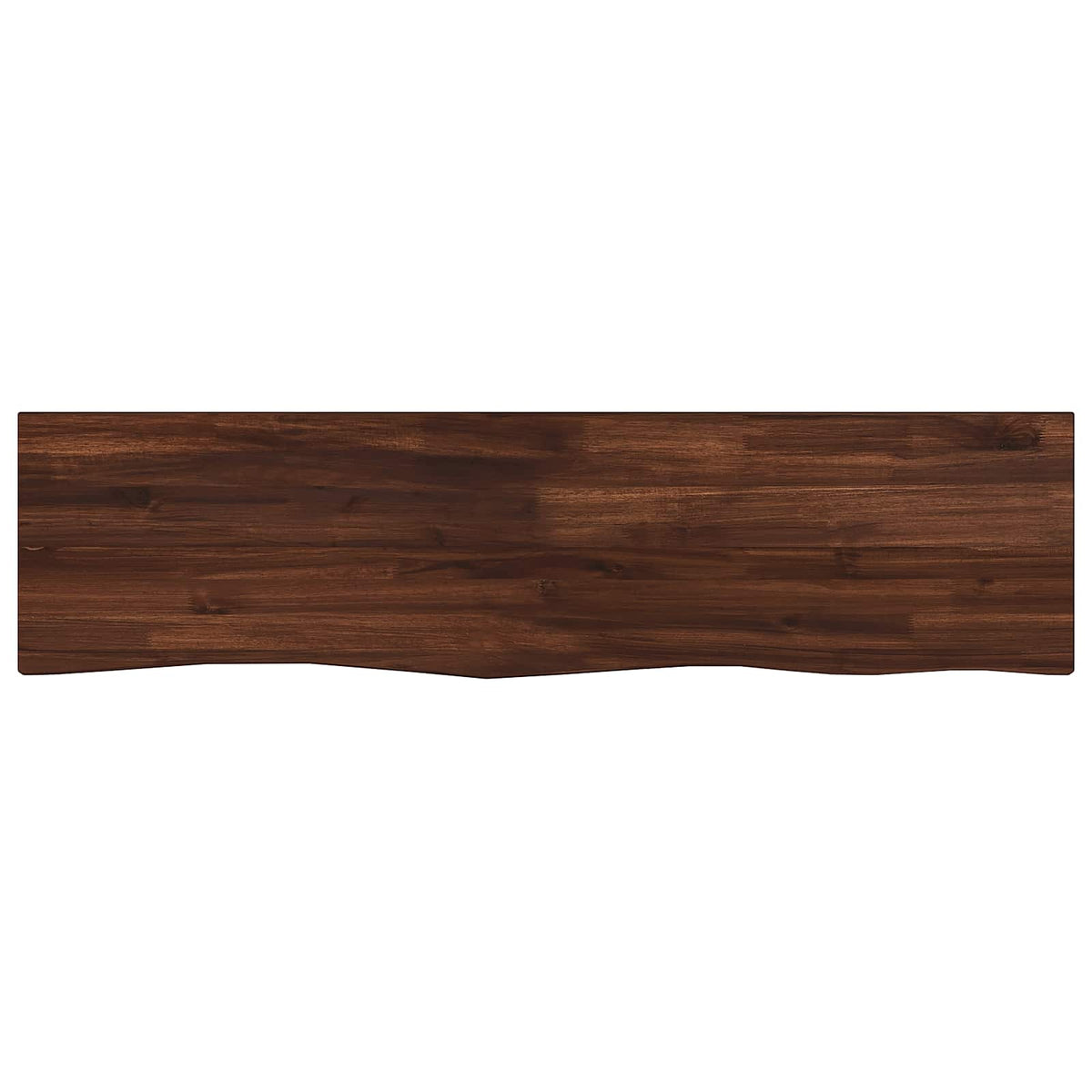 Live Edge Table Top 100 x 20 x 3.5 cm Rectangular Dark Brown