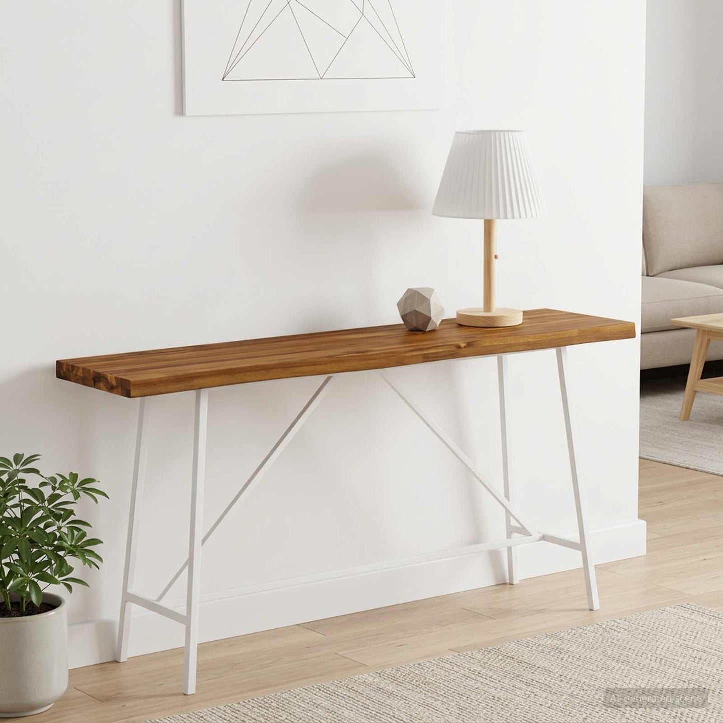 Live Edge Table Top 120 x 30 x 3.5 cm Rectangular Natural