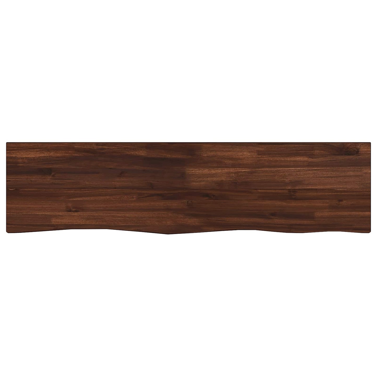 Live Edge Table Top 110 x 20 x 3.5 cm Rectangular Dark Brown