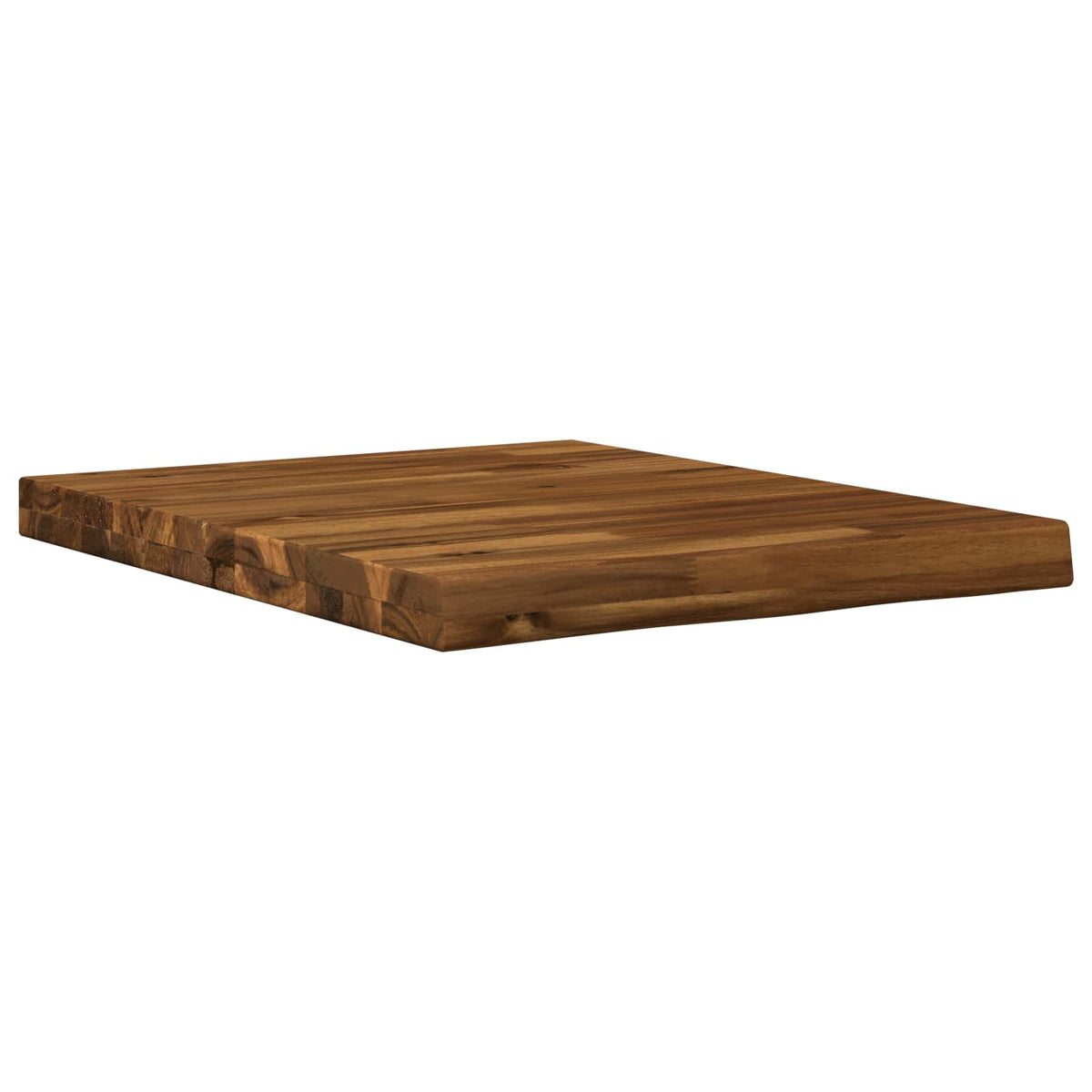 Live Edge Table Top 30 x 30 x 3.5 cm Square Solid Acacia Wood