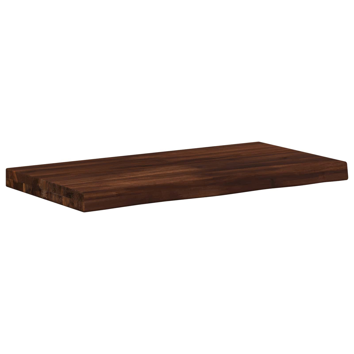 Live Edge Table Top 60 x 30 x 3.5 cm Rectangular Dark Brown