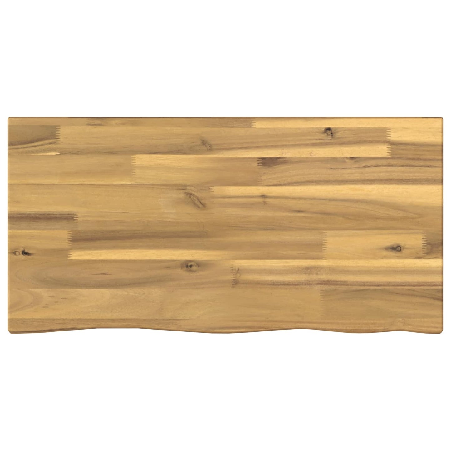 Live Edge Table Top 60 x 30 x 3.5 cm Rectangular White
