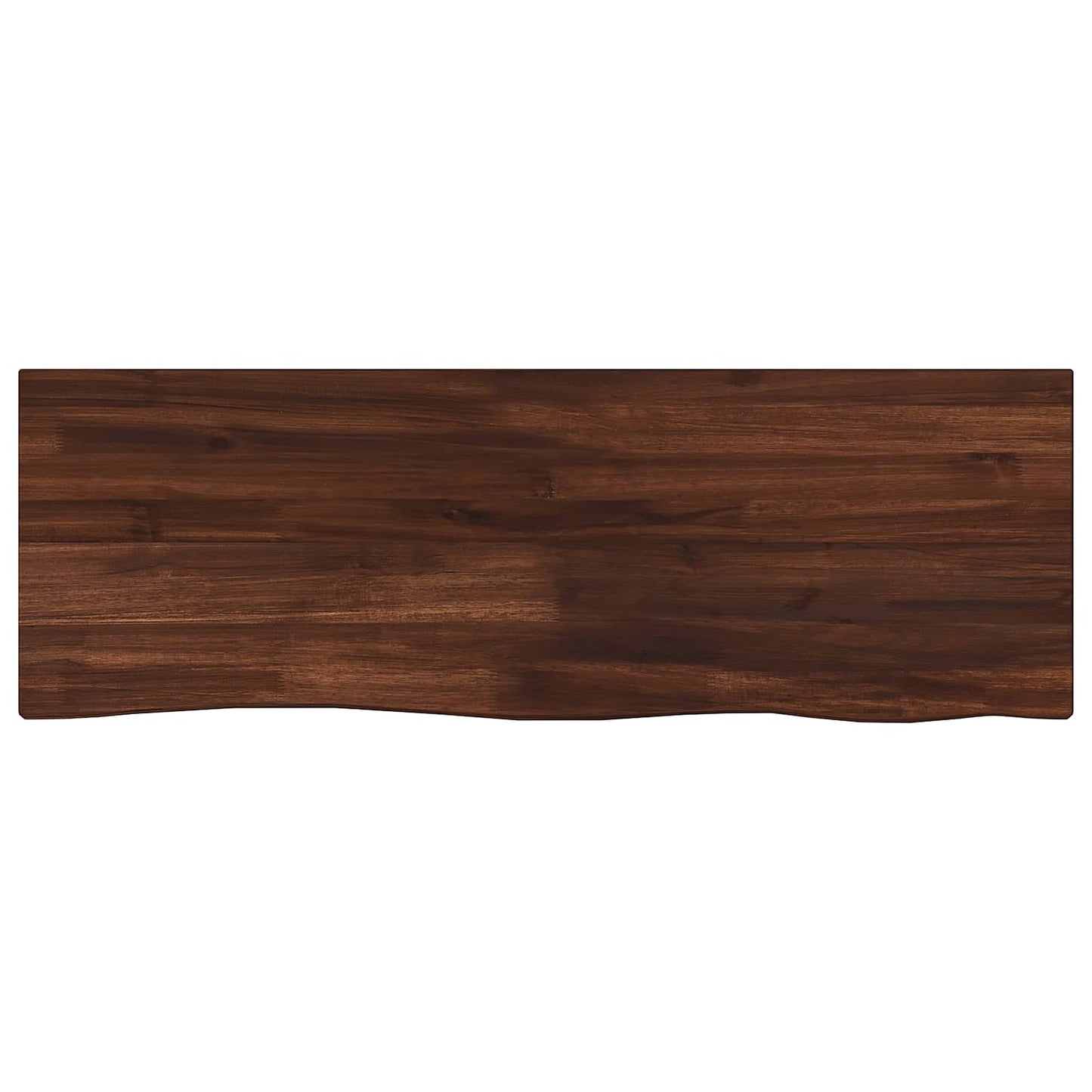 Live Edge Table Top 80 x 30 x 3.5 cm Rectangular Dark Brown