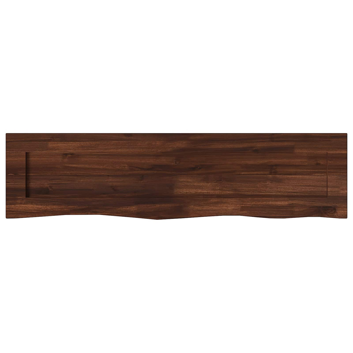 Live Edge Table Top 100 x 30 x 3.5 cm Rectangular Dark Brown
