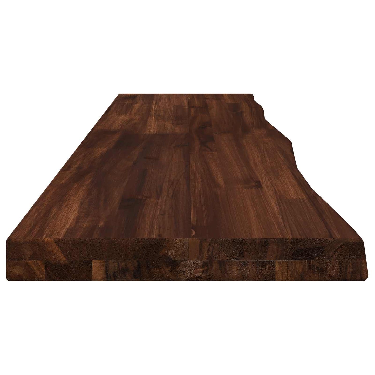 Live Edge Table Top 110 x 30 x 3.5 cm Rectangular Dark Brown