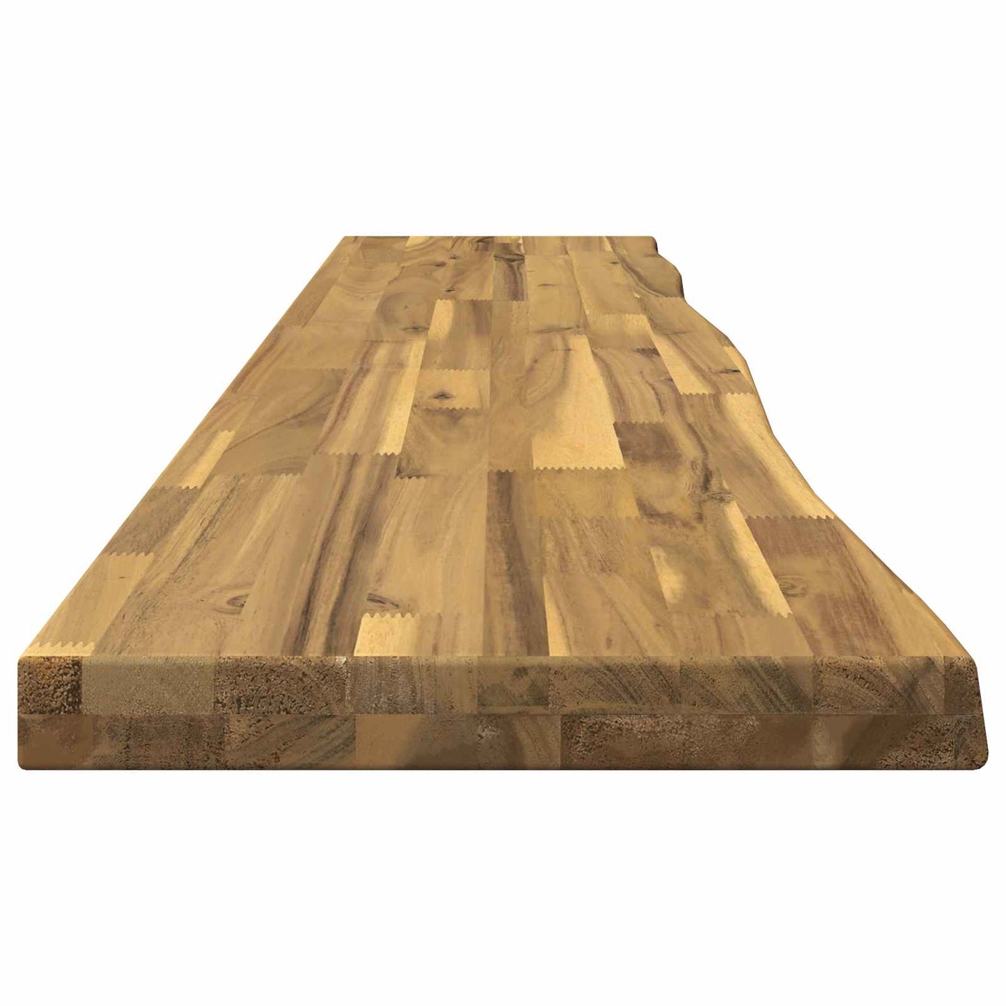 Live Edge Table Top 160 x 30 x 3.5 cm Rectangular White