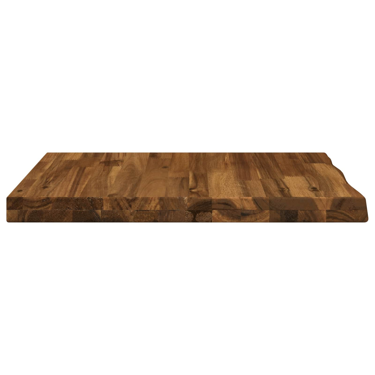 Live Edge Table Top 40 x 40 x 3.5 cm Square Solid Acacia Wood