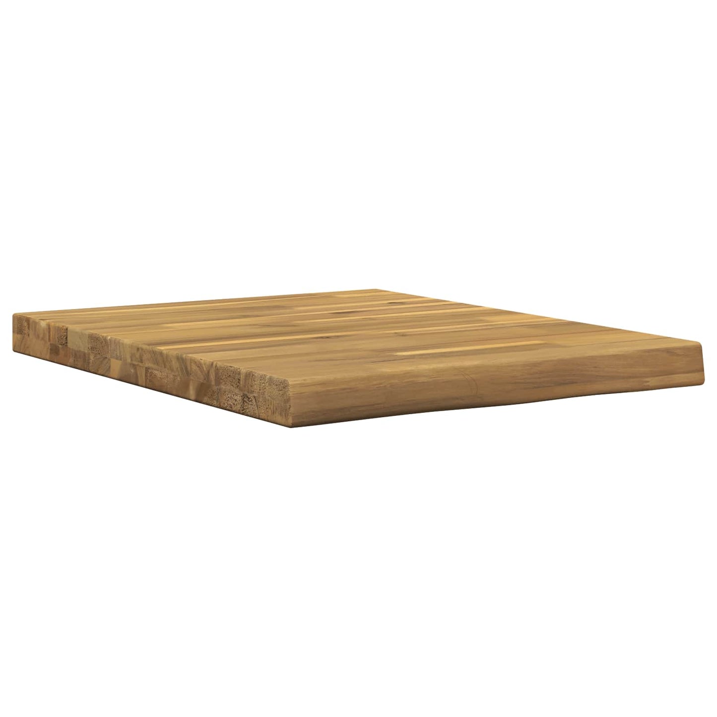 Live Edge Table Top 50 x 40 x 3.5 cm Rectangular White