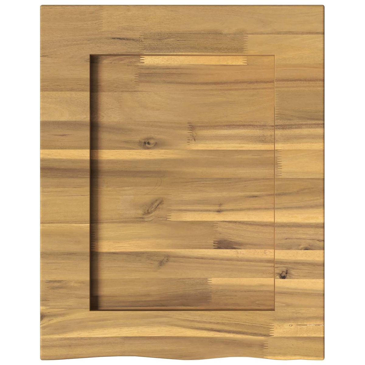 Live Edge Table Top 50 x 40 x 3.5 cm Rectangular White