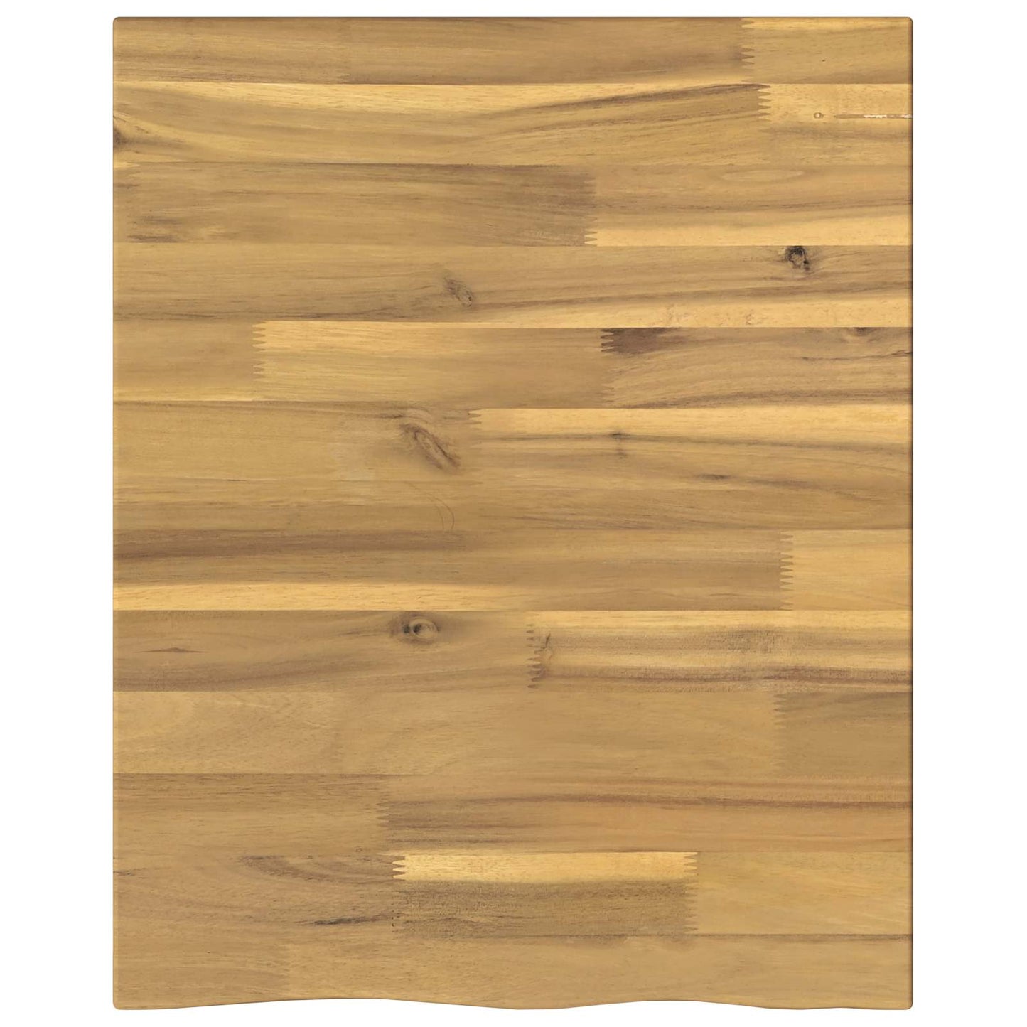 Live Edge Table Top 50 x 40 x 3.5 cm Rectangular White