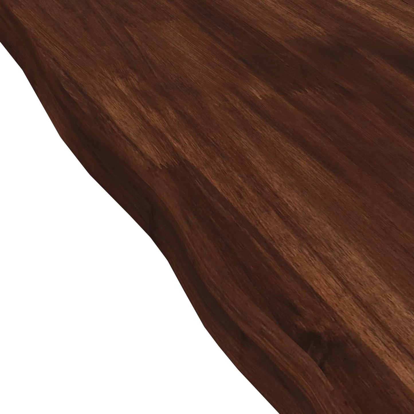 Live Edge Table Top 110 x 40 x 3.5 cm Rectangular Dark Brown