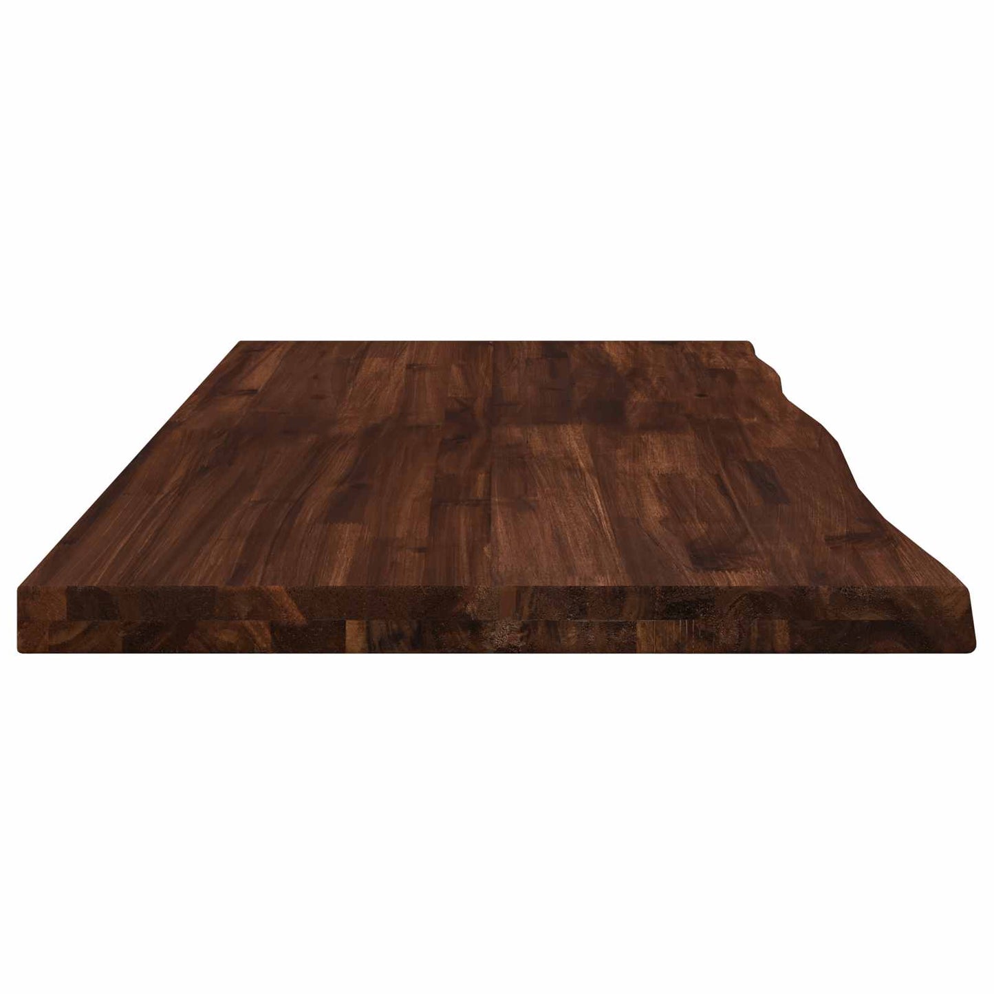 Live Edge Table Top 130 x 40 x 3.5 cm Rectangular Dark Brown