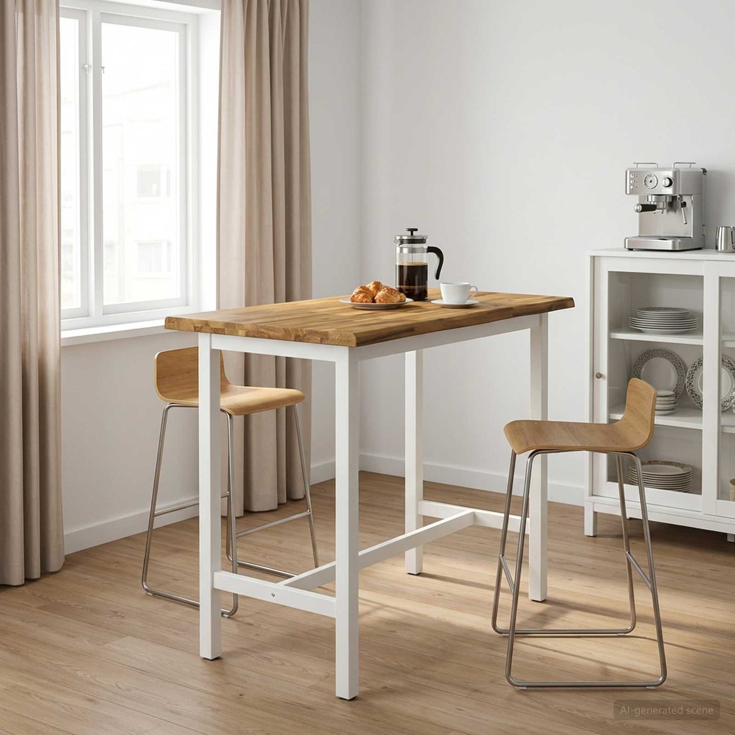 Live Edge Table Top 150 x 40 x 3.5 cm Rectangular White