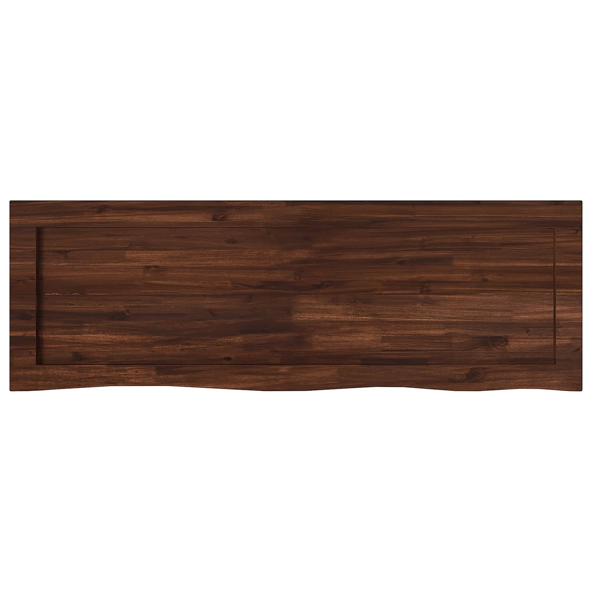 Live Edge Table Top 150 x 40 x 3.5 cm Rectangular Dark Brown