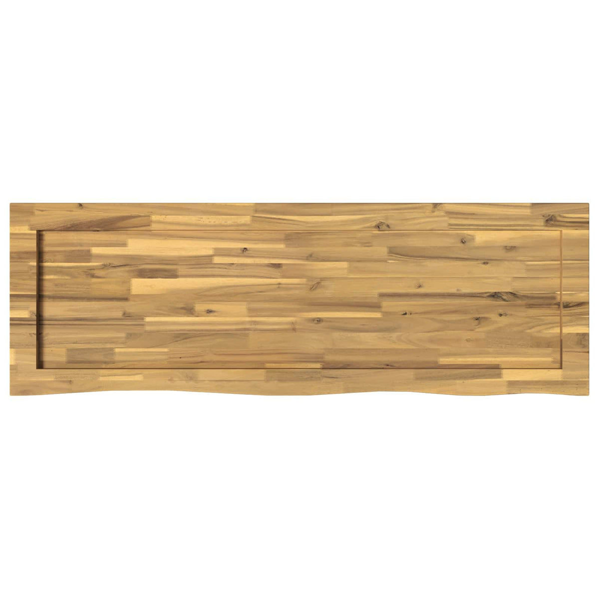 Live Edge Table Top 150 x 40 x 3.5 cm Rectangular White