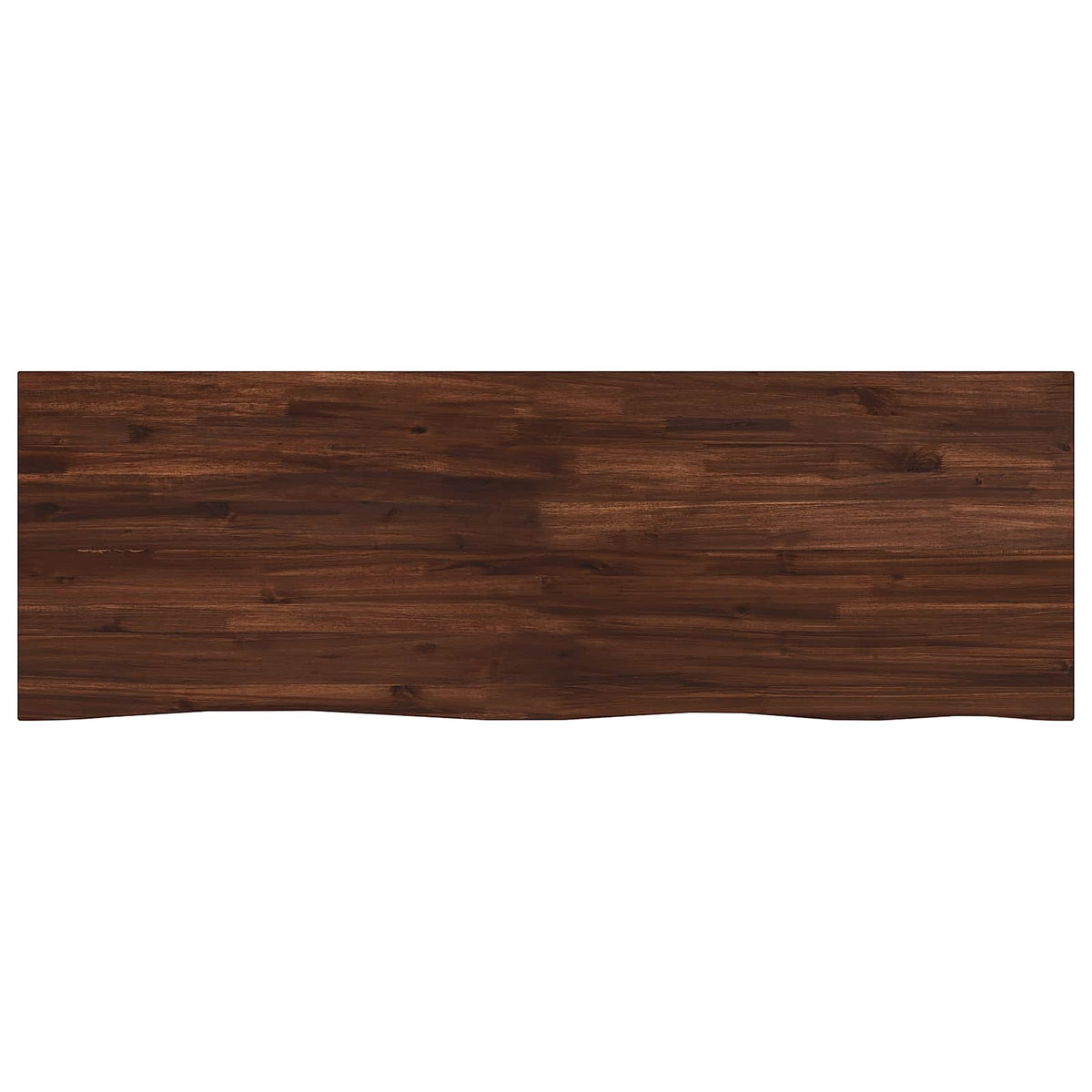 Live Edge Table Top 160 x 40 x 3.5 cm Rectangular Dark Brown