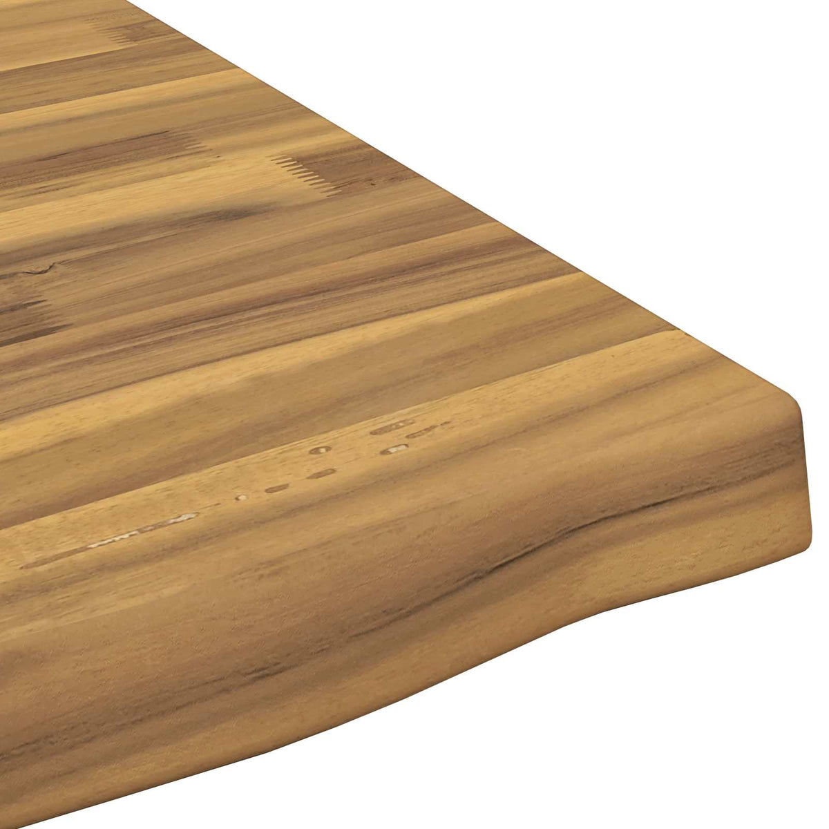 Live Edge Table Top 160 x 40 x 3.5 cm Rectangular White