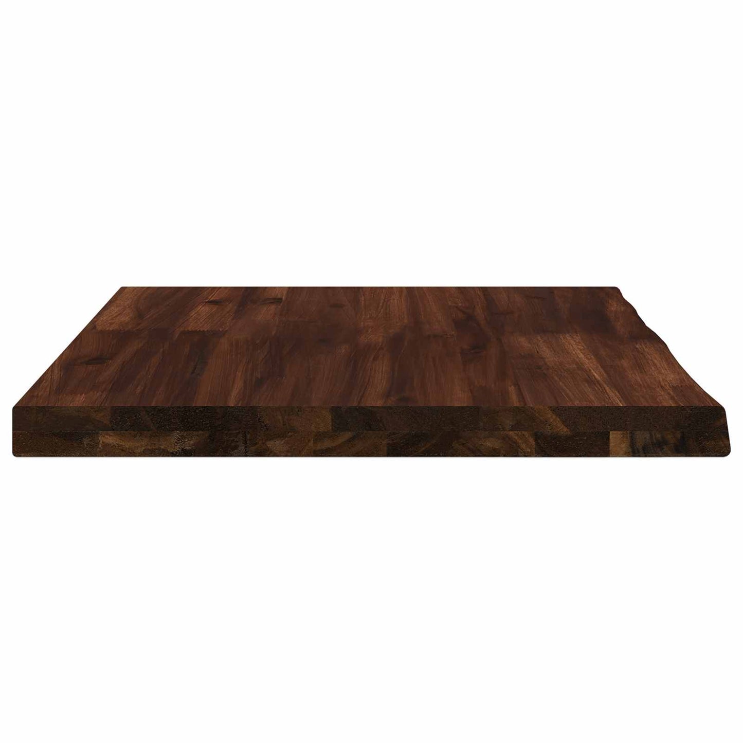 Live Edge Table Top 70 x 50 x 3.5 cm Rectangular Dark Brown