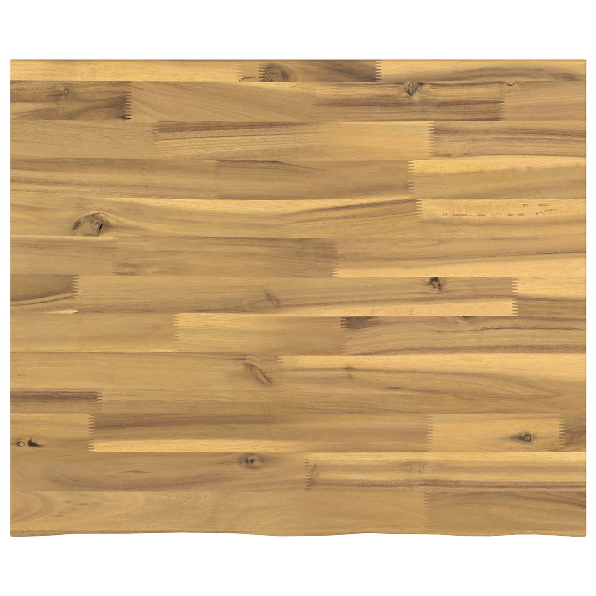Live Edge Table Top 70 x 50 x 3.5 cm Rectangular White