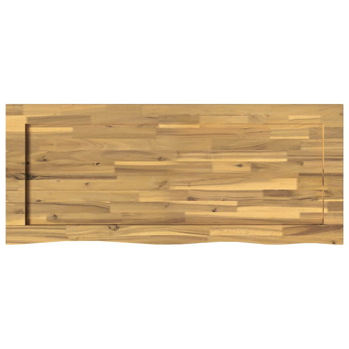 Live Edge Table Top 120 x 50 x 3.5 cm Rectangular White