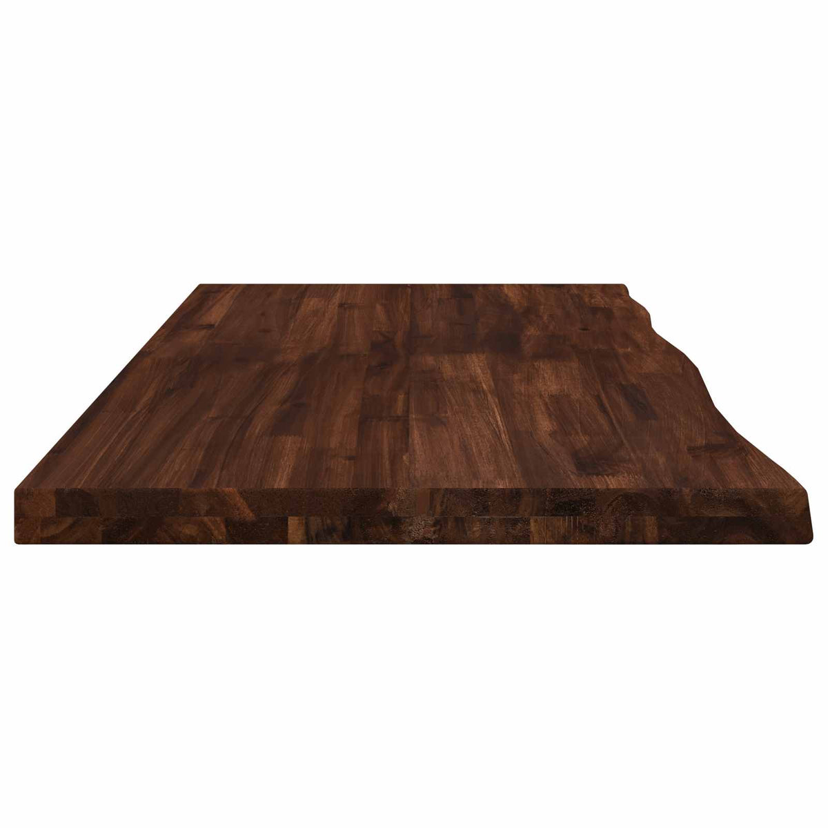 Live Edge Table Top 130 x 50 x 3.5 cm Rectangular Dark Brown