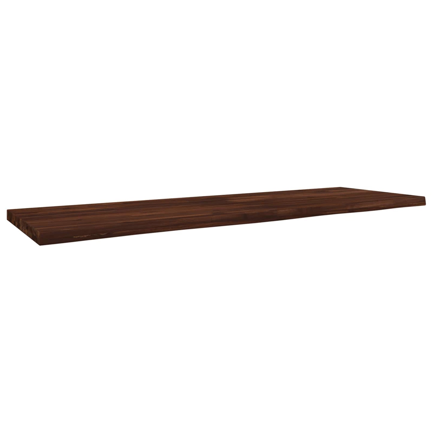 Live Edge Table Top 160 x 50 x 3.5 cm Rectangular Dark Brown