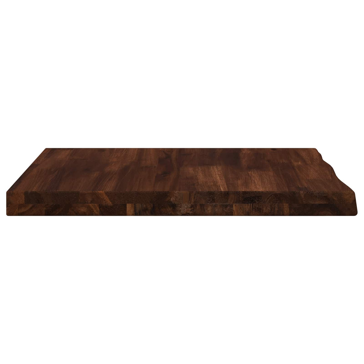 Live Edge Table Top 50 x 60 x 3.5 cm Rectangular Dark Brown