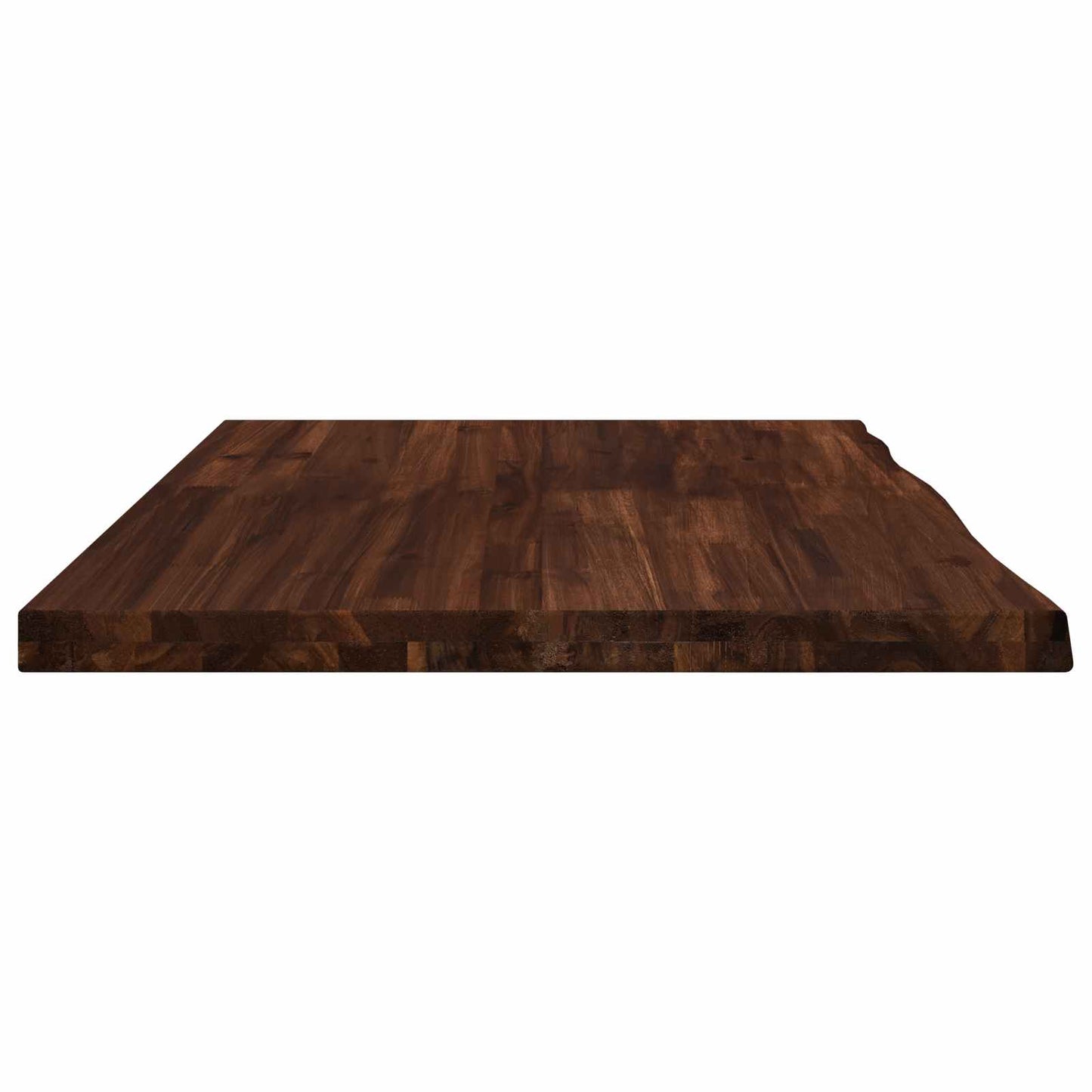 Live Edge Table Top 110 x 60 x 3.5 cm Rectangular Dark Brown