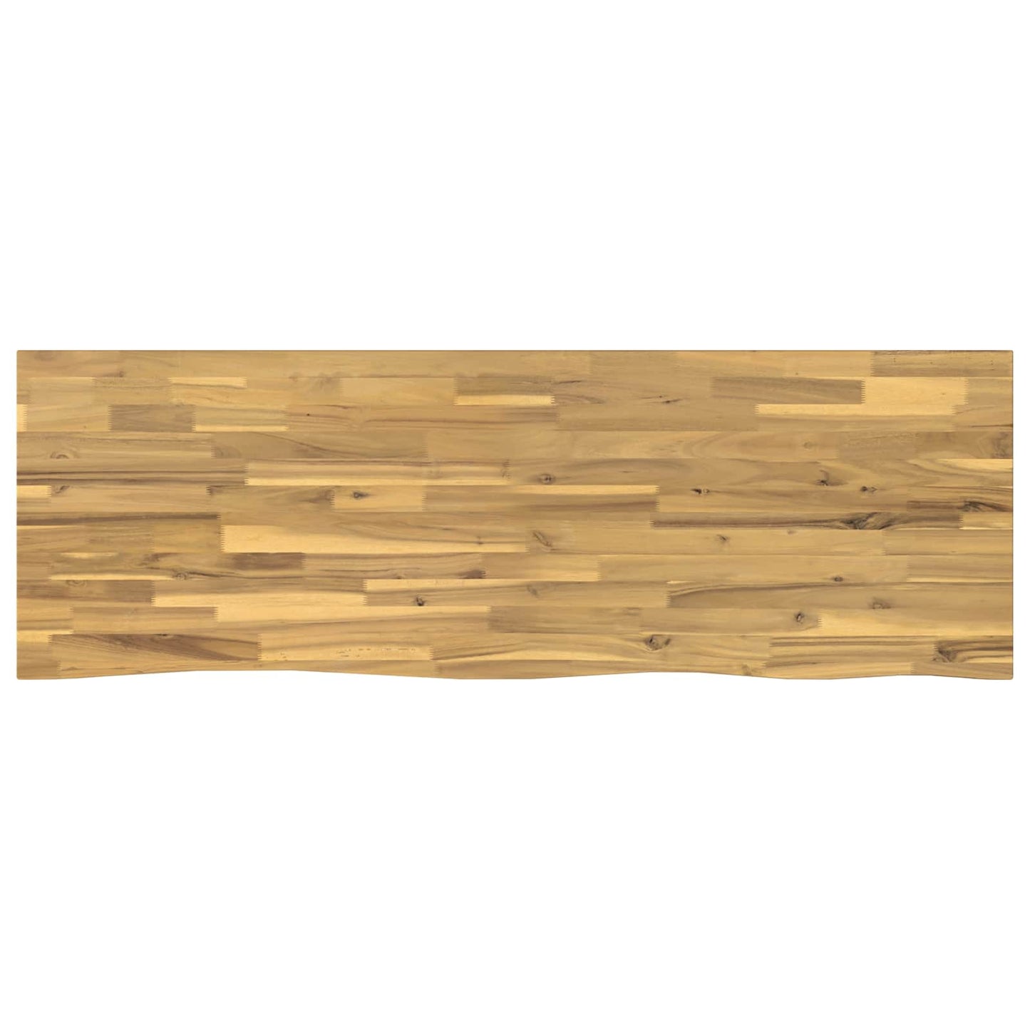 Live Edge Table Top 130 x 60 x 3.5 cm Rectangular White