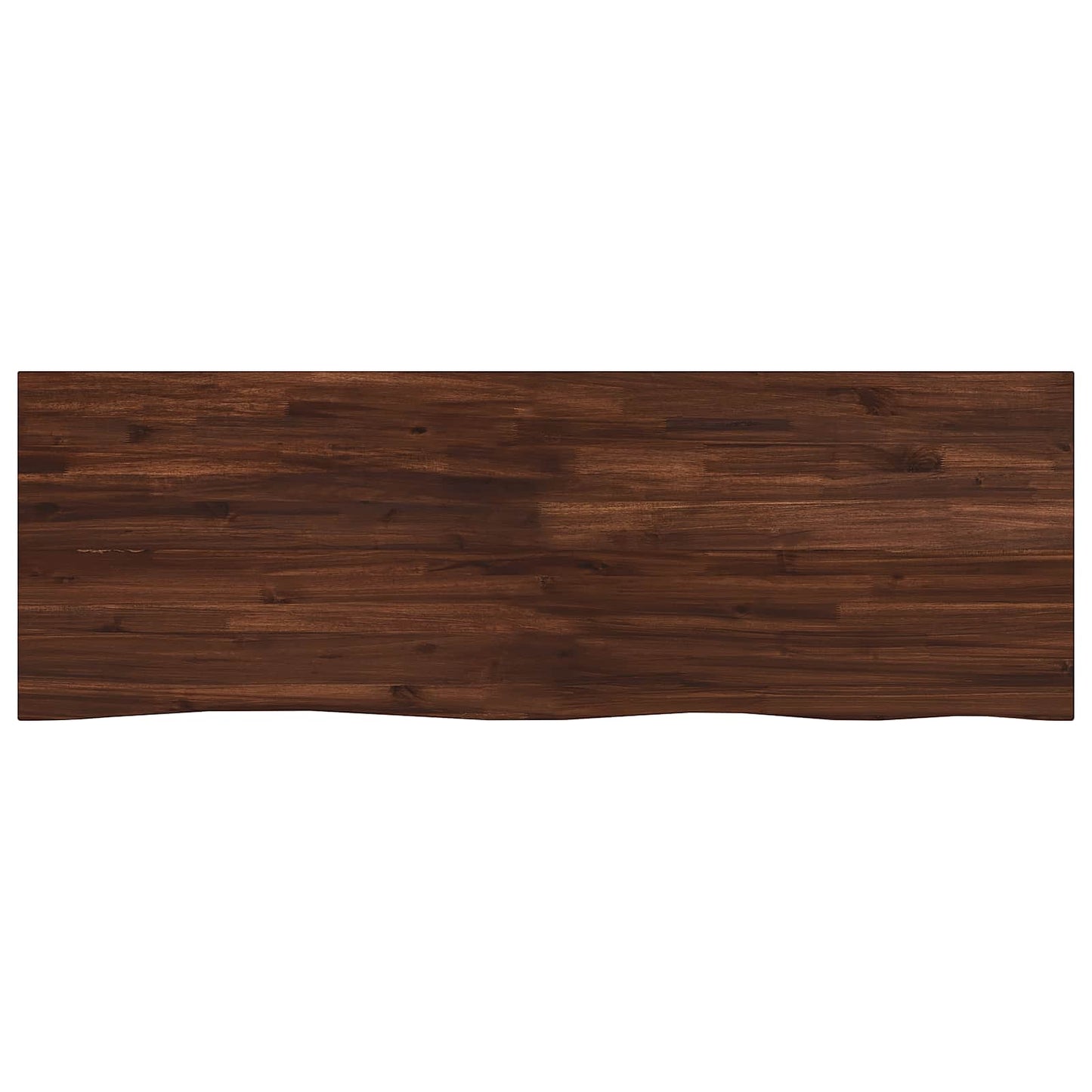 Live Edge Table Top 140 x 60 x 3.5 cm Rectangular Dark Brown