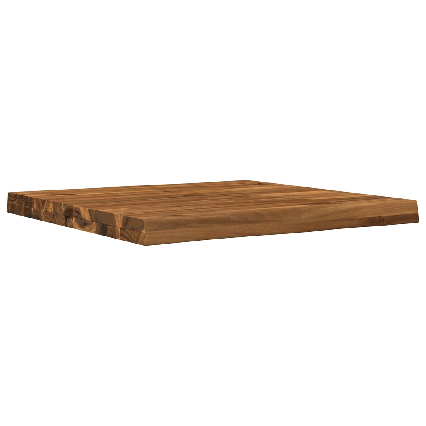 Live Edge Table Top 40 x 40 x 3.5 cm Square Solid Acacia Wood