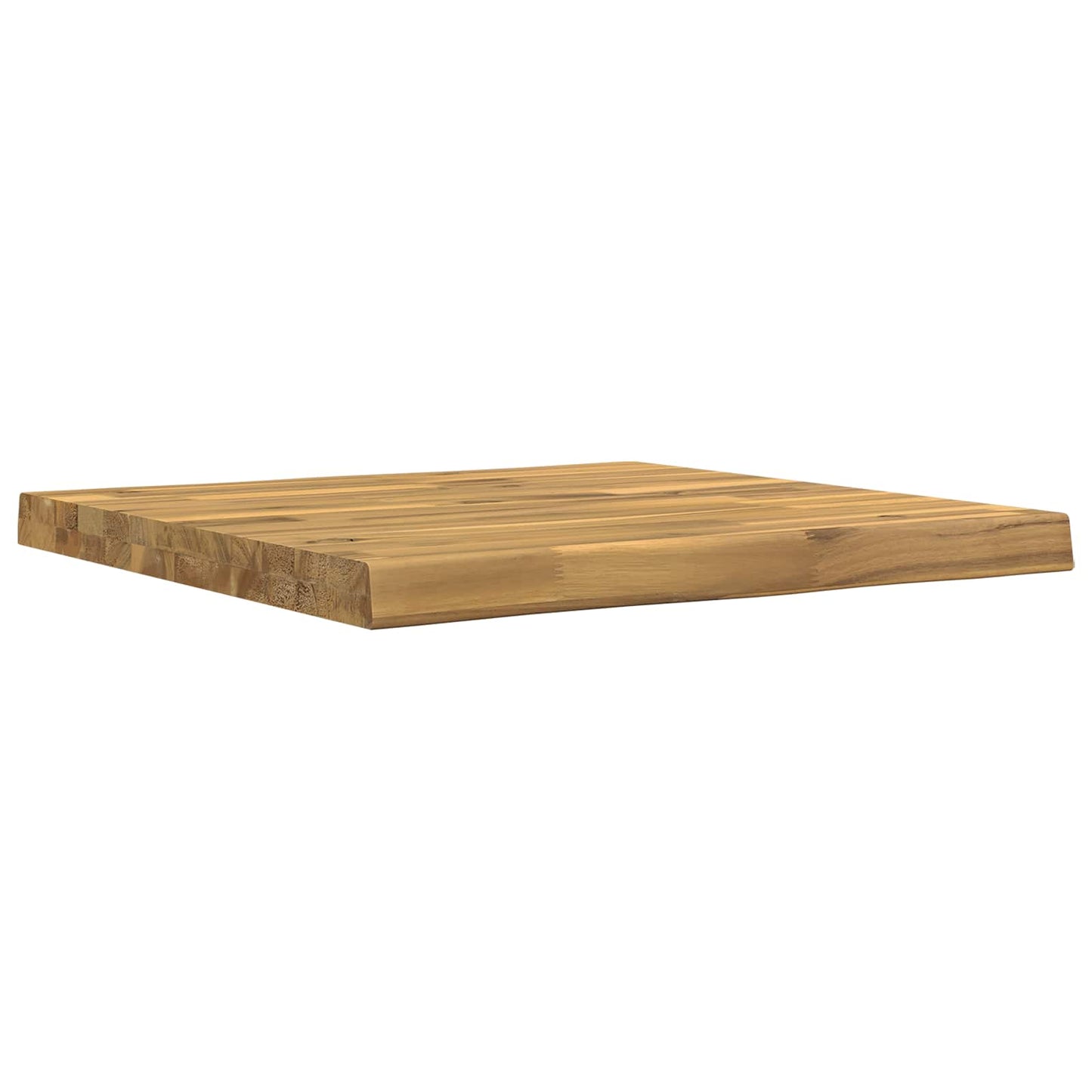 Live Edge Table Top 40 x 40 x 3.5 cm Square Solid Acacia Wood