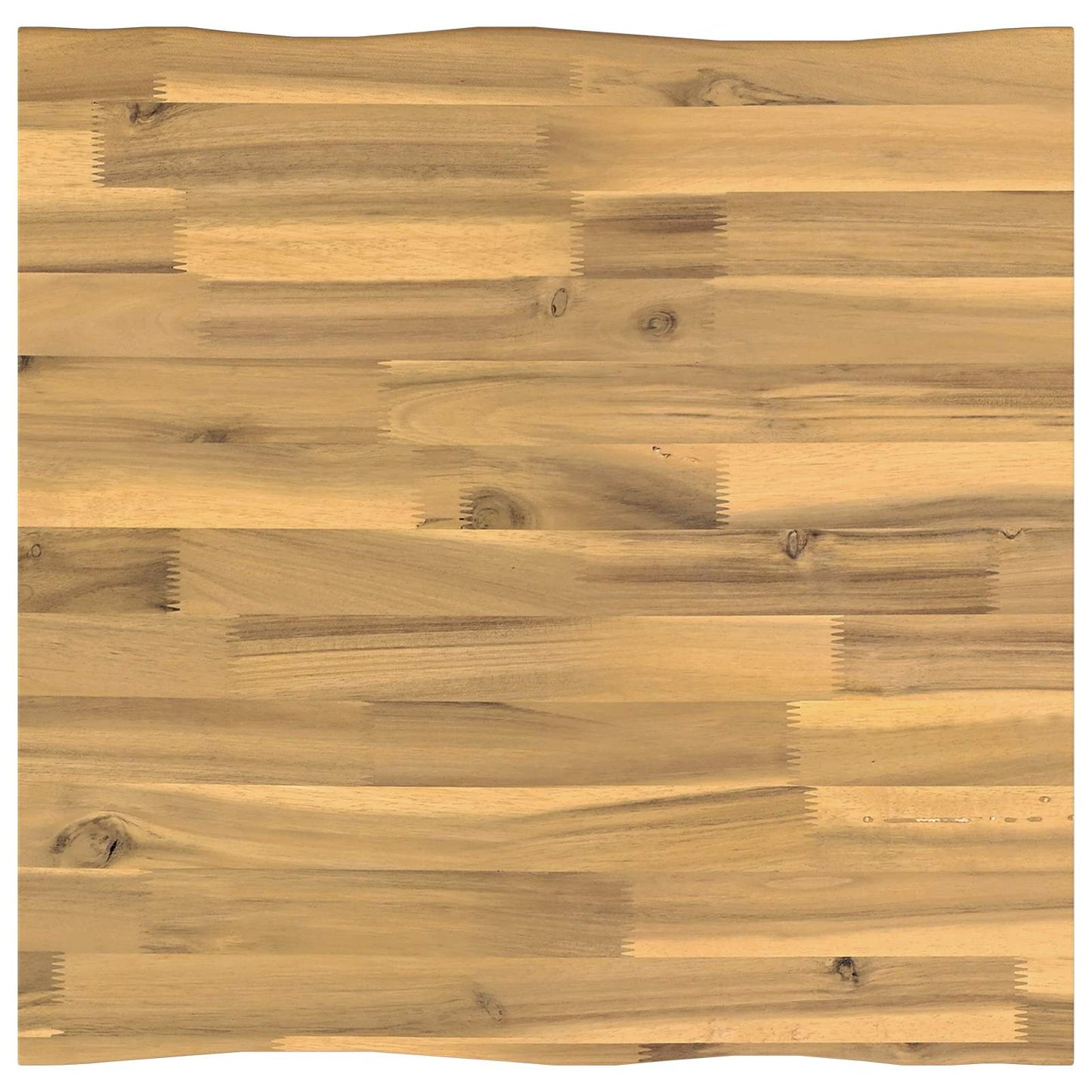 Live Edge Table Top 40 x 40 x 3.5 cm Square Solid Acacia Wood