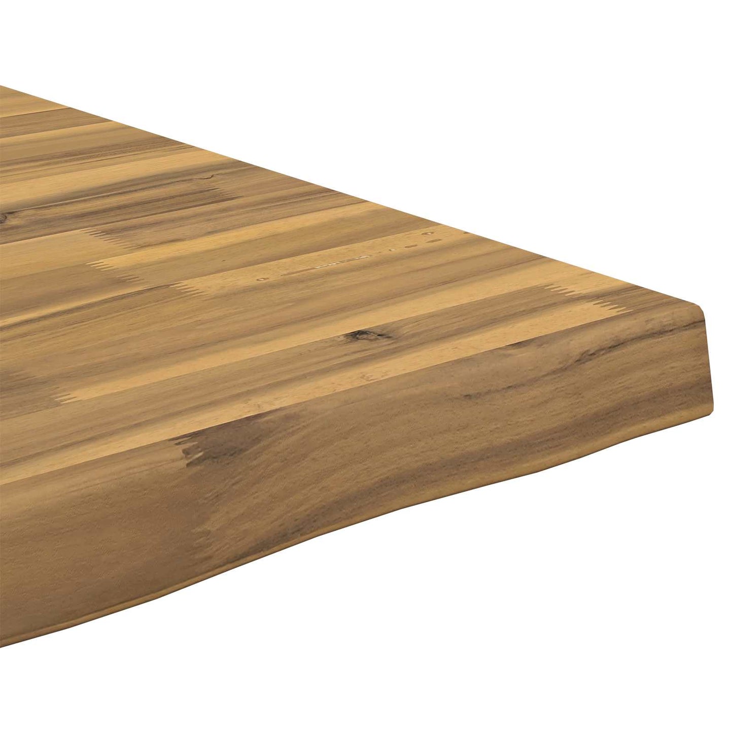 Live Edge Table Top 50 x 40 x 3.5 cm Rectangular White