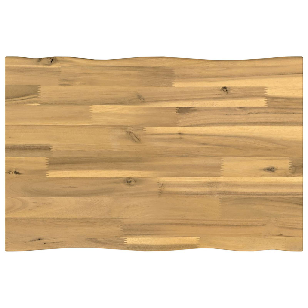 Live Edge Table Top 80 x 40 x 3.5 cm Rectangular White