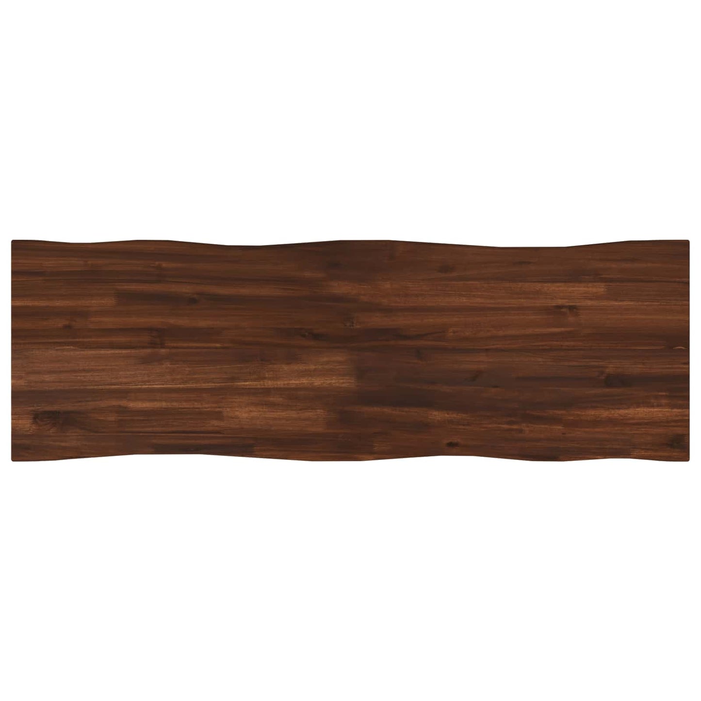 Live Edge Table Top 100 x 40 x 3.5 cm Rectangular Dark Brown