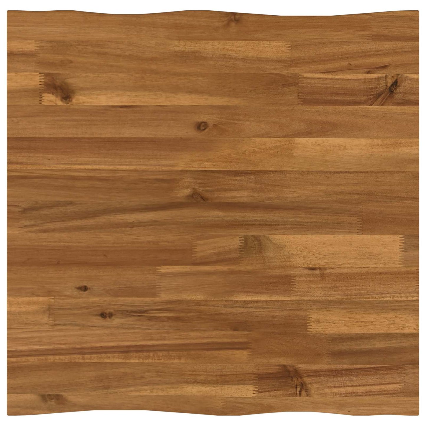 Live Edge Table Top 50 x 50 x 3.5 cm Square Solid Acacia Wood