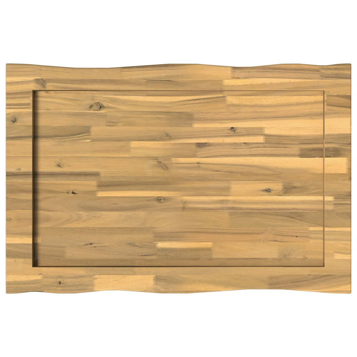 Live Edge Table Top 70 x 60 x 3.2 cm Rectangular